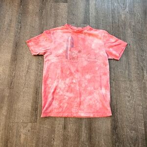 Old School Inspired Tie Dye Red Beach Snoopy Surf Shop T-Shirt Tailgate sz S